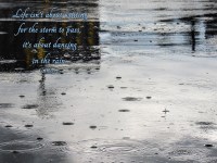 rain with quote