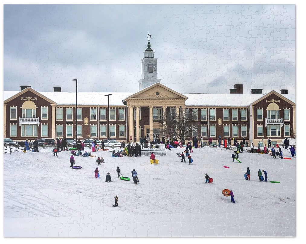Needham High School Sledding